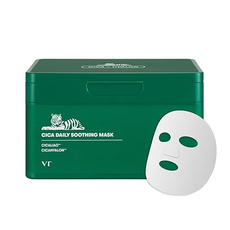 Vt Cosmetics Cica Daily Soothing Mask - 30 Sheets