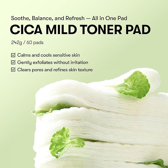 VT Cosmetics Cica Hyalon Soft Toner Pad – 0.5% Salicylic Acid