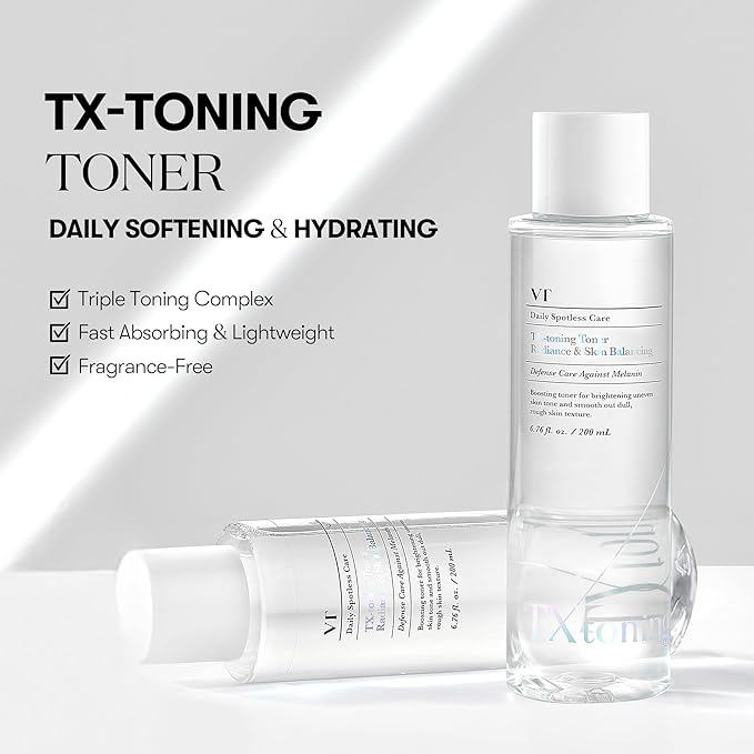 VT Cosmetics TX Toning Facial Toner – s Traneksamskom kiselinom i Niacinamidom
