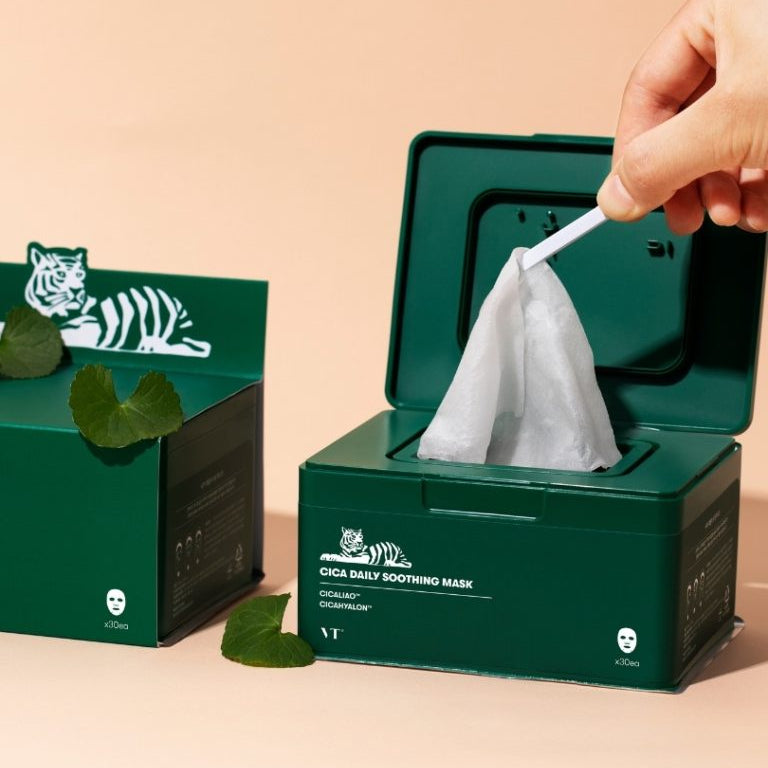 Vt Cosmetics Cica Daily Soothing Mask - 30 Sheets
