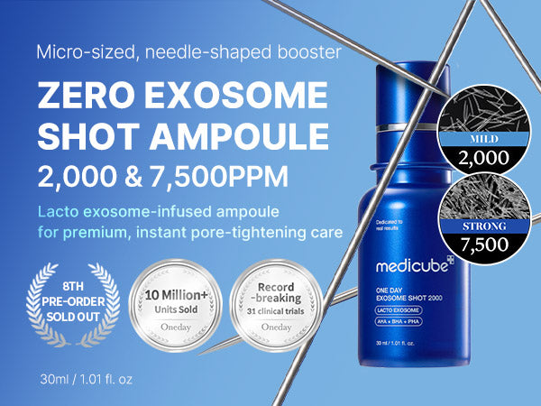 Medicube One Day Exosome Shot Pore Ampoule 7500 30ml
